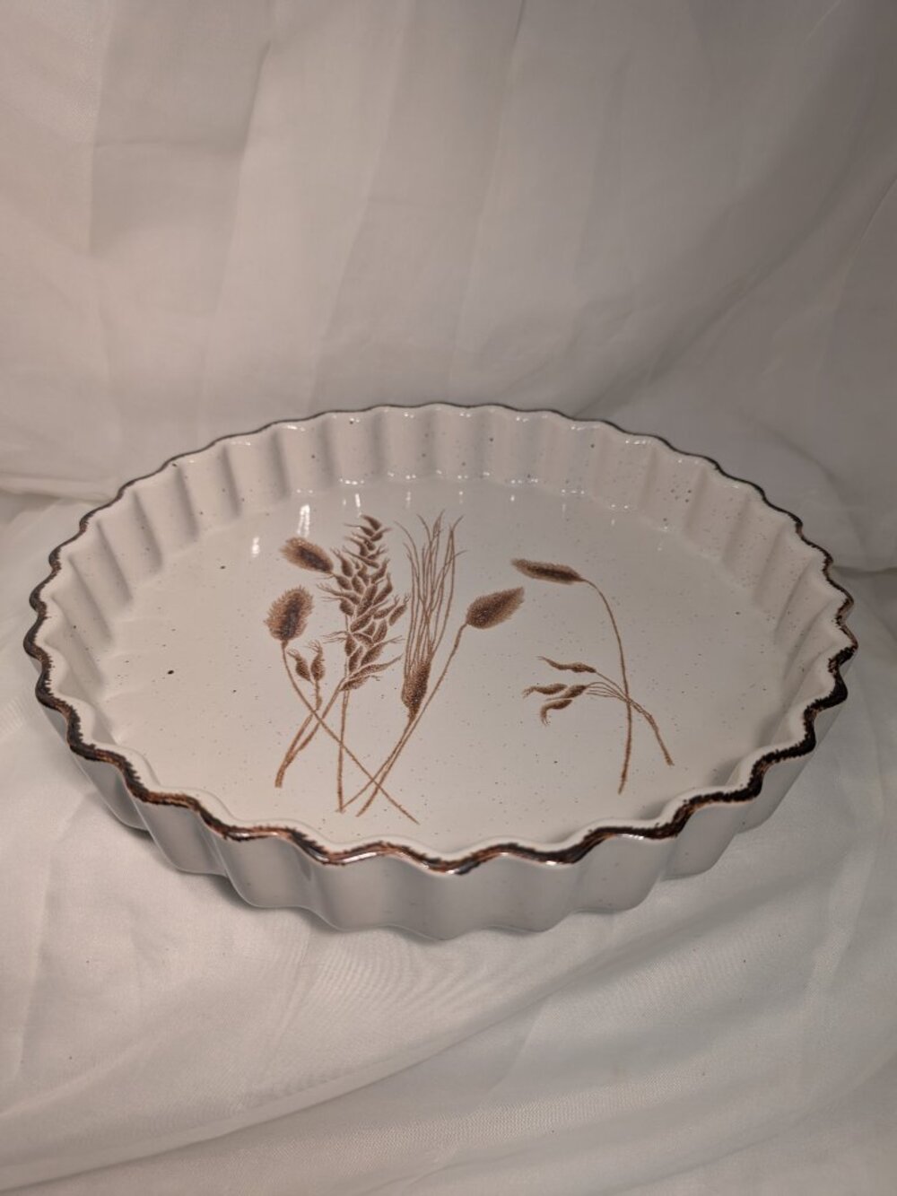 Midwinter Stonehenge Wild Oats Flan Quiche Dish DISHWASHER MICROWAVE SAFE - Picture 3 of 10